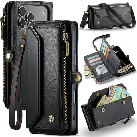 RFID Blocking Crossbody Wallet Case for iPhone 17