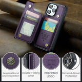 Back Cover Magnetic Card Case for iPhone