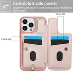Floral Stylish Crossbody Card Case for iPhone
