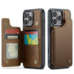 Back Cover Magnetic Card Case for iPhone