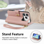 Floral Flip Lanyard Wallet Case  for iPhone