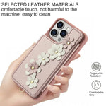 Floral Stylish Crossbody Card Case for iPhone