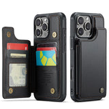 Back Cover Magnetic Card Case for iPhone