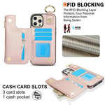 Card Holder Flip Leather Case for iPhone 16