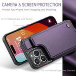 Back Cover Magnetic Card Case for iPhone