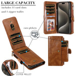 2in1 Detachable Magnetic Wallet Case for iPhone