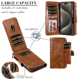 2in1 Detachable Magnetic Wallet Case for iPhone