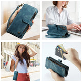 Retro Leather Wallet Case for Samsung