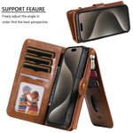 2in1 Detachable Magnetic Wallet Case for iPhone