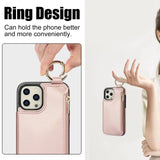 Card Holder Flip Leather Case for iPhone 16