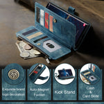 Retro Leather Wallet Case for Samsung