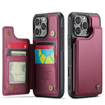 Back Cover Magnetic Card Case for iPhone