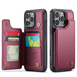 Back Cover Magnetic Card Case for iPhone
