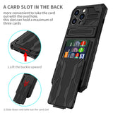 Back Pocket Dual Layer Protective Hard Case for iPhone