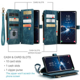 Retro Leather Wallet Case for Samsung