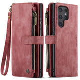 Retro Leather Wallet Case for Samsung