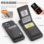 Magnetic 2in1 Detachable Wallet Case for iPhone
