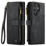 Retro Leather Wallet Case for Samsung