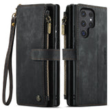 Retro Leather Wallet Case for Samsung