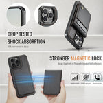 Magnetic 2in1 Detachable Wallet Case for iPhone