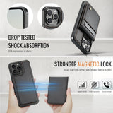 Magnetic 2in1 Detachable Wallet Case for iPhone